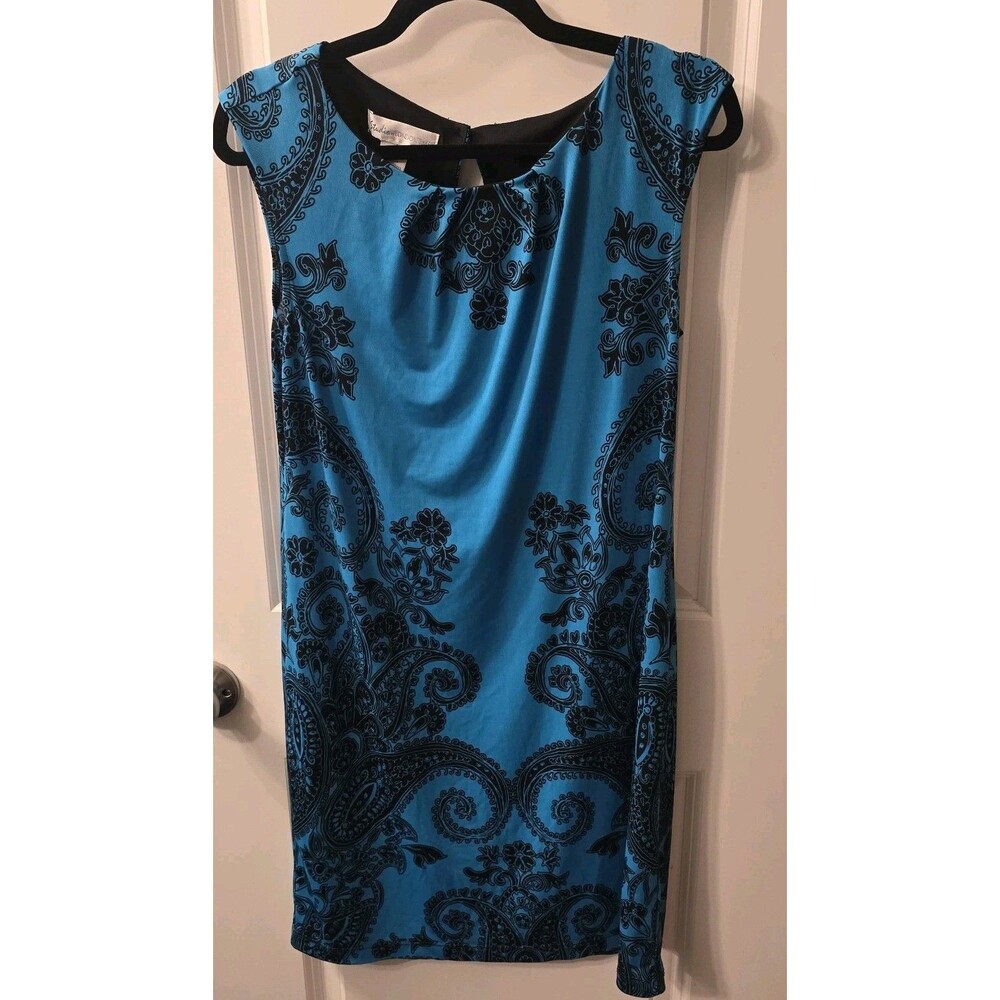 Teal and Black Studio Of London Times Dress Size 10
